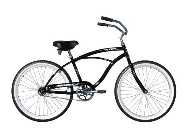 24'' Micargi Mens Pantera black - side of bicycle