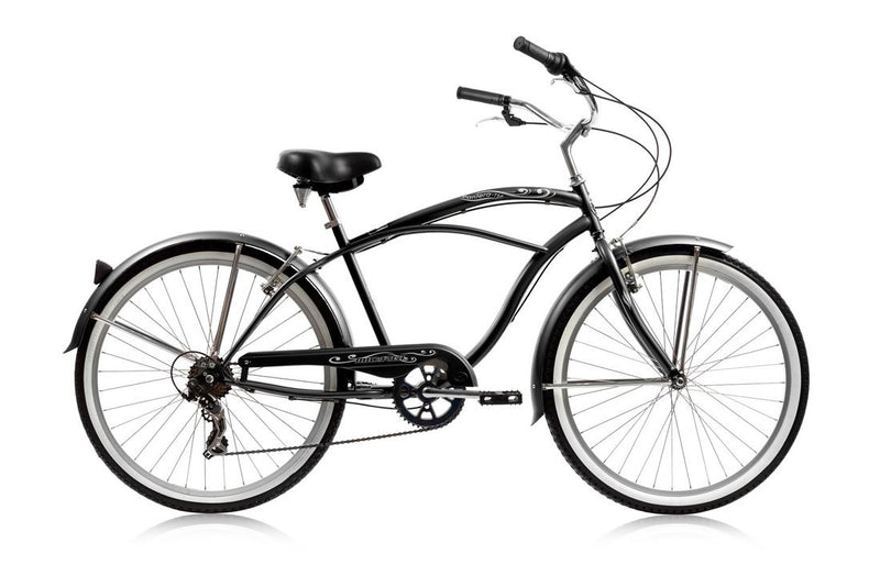 pantera gear 26'' Micargi Pantera 7SP Men's Beach Cruiser Bike -