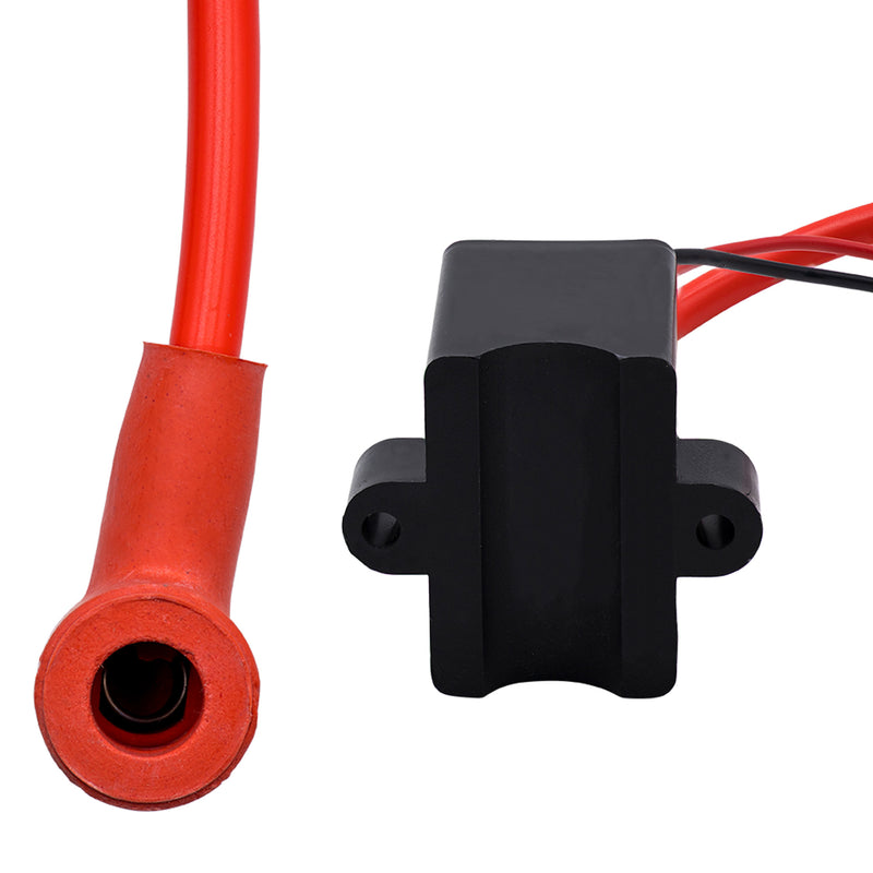 Performance CDI Electron Ignition Coil - Mount and Cap Close Up