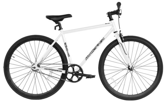 26 Inch Micargi Men RD 818 (530mm) - white - side of bicycle