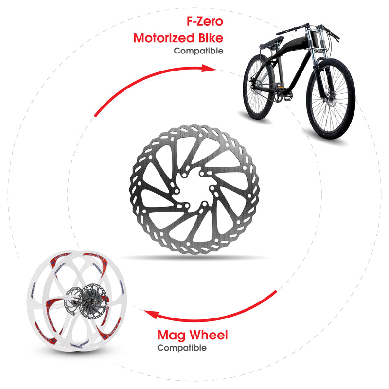 Bicycle Wheel BBR Tuning Front Rotor Compatibility Infograph