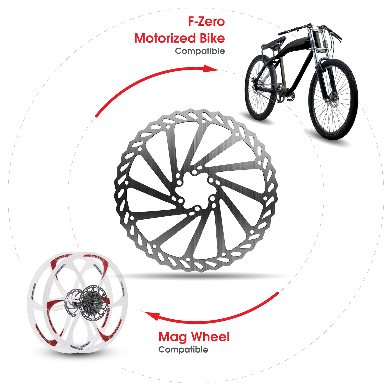 Mag Rotor BBR Tuning 26 Inch Heavy Duty Mag Wheel Disc Brake Rotor