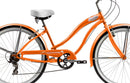 26''Micargi Women's Rover 7 Speed - orange - frame close up