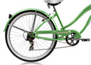 26''Micargi Women's Rover 7 Speed - green - rear wheel