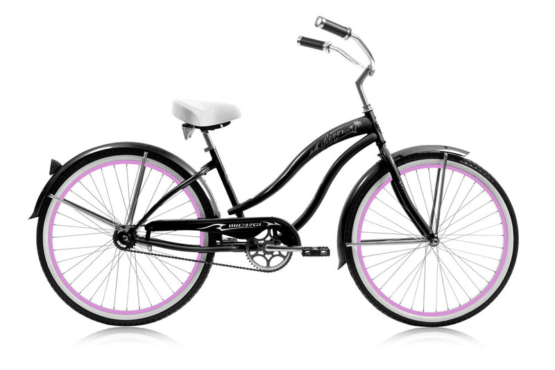 26'' Micargi Womens Rover GX - black - side of bicycle