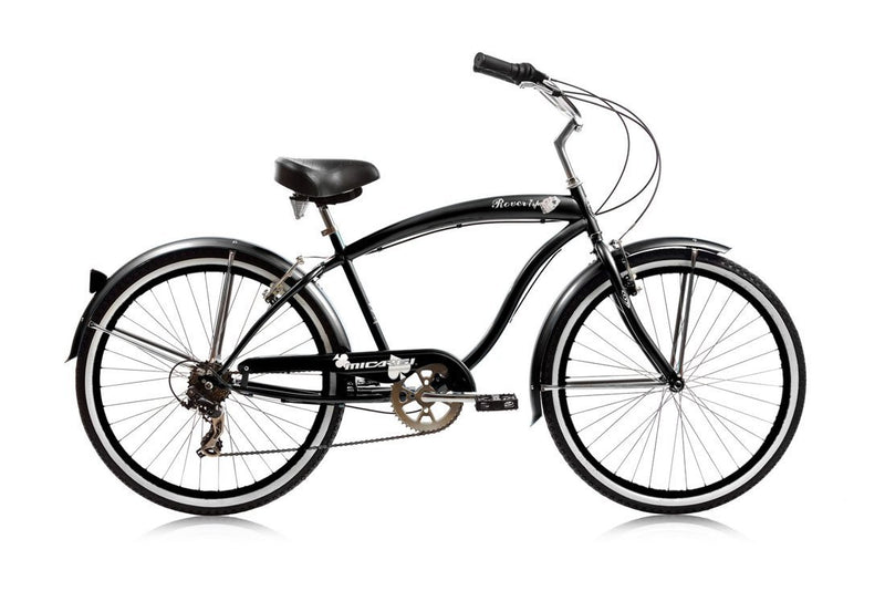 26''Micargi Men's Rover 7 Speed - black - side of bicycle