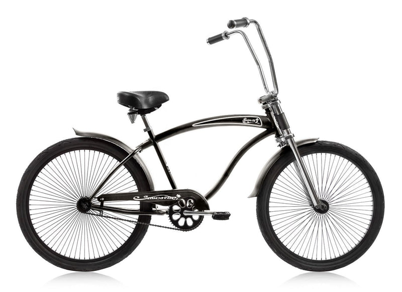 26'' Micargi Mens Rover GT - black - side of bicycle