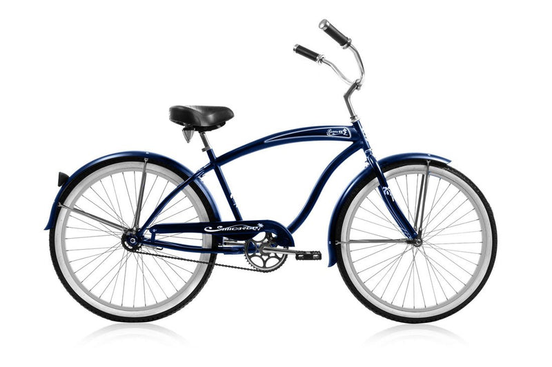 26'' Micargi Mens Rover GX - blue - side of bicycle