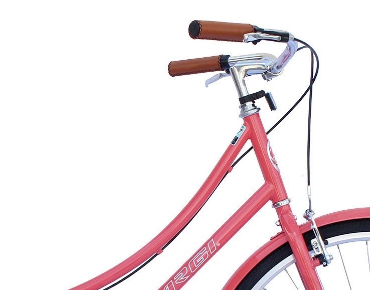 26" Micargi Women's Roasca City Bike - coral - handlebar