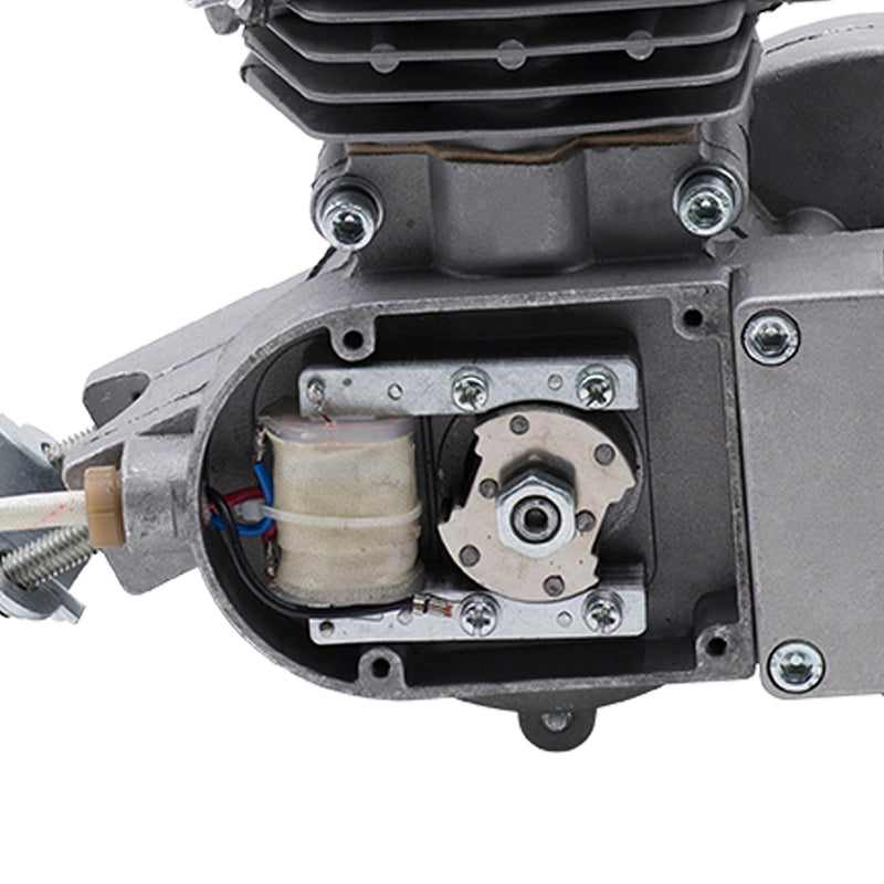 BBR Tuning 12v High Performance 2-Stroke Stator Magneto -  Installed on 66/80cc Engine Close Up