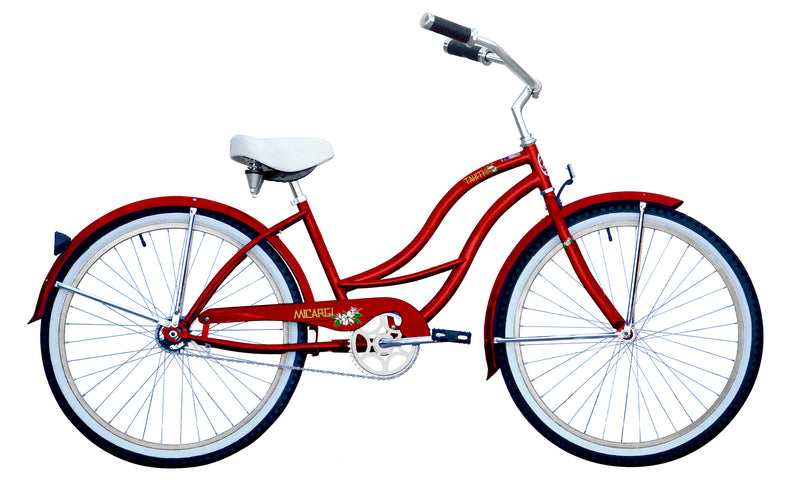 Red women's cruiser bike hotsell