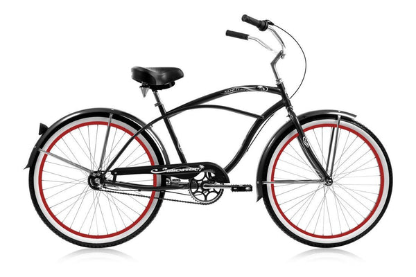 26'' Micargi Mens Tahiti NX3 - black - side of bicycle