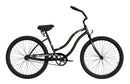 26 Inch Micargi Womens Touch Beach Cruiser black - side of bicycle