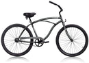 26 Inch Micargi Men's Touch Beach Cruiser black - side of bicycle
