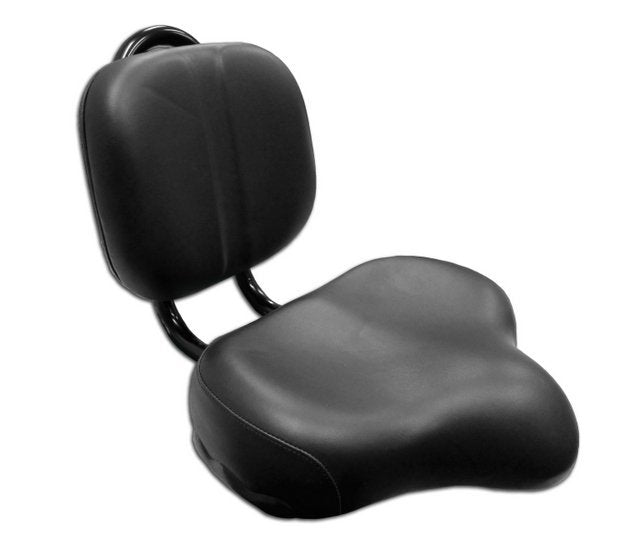 Black Saddle With Back Rest - side