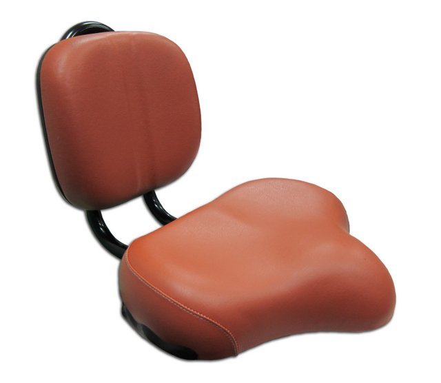 saddle with back rest - side