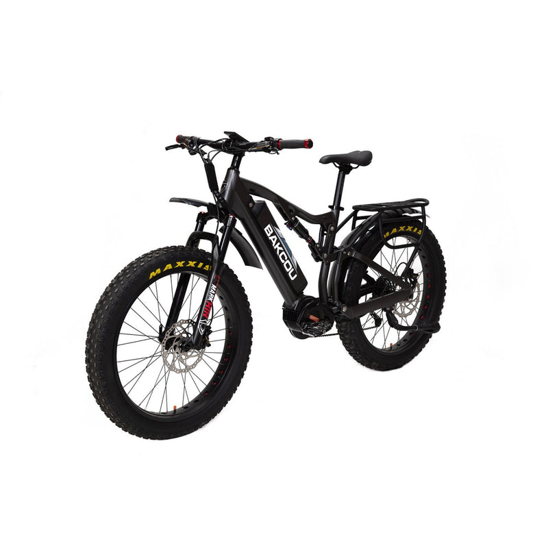 Bakcou Storm Fat Tire Full Suspension Hunting Electric Bike-black1