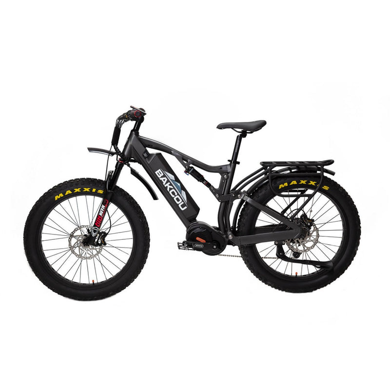 Bakcou Storm Fat Tire Full Suspension Hunting Electric Bike-black-profile