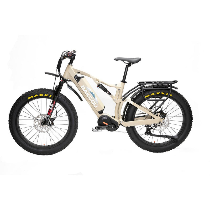 Bakcou Storm Fat Tire Full Suspension Hunting Electric Bike-tan-profile