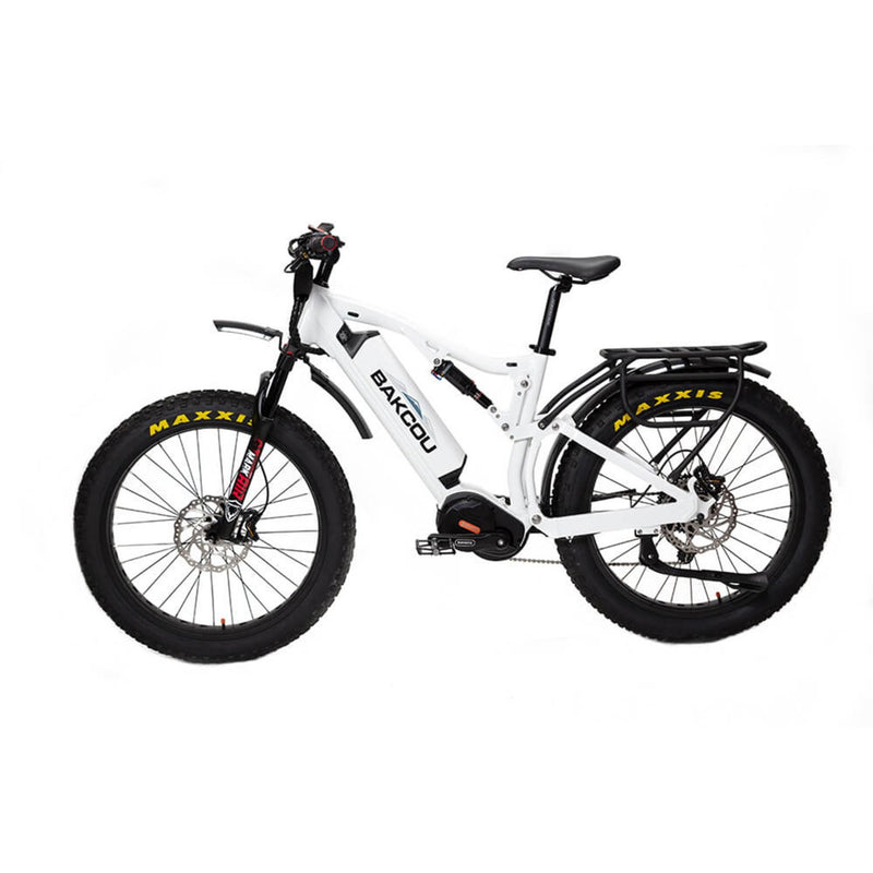 Bakcou Storm Fat Tire Full Suspension Hunting Electric Bike-white-profile