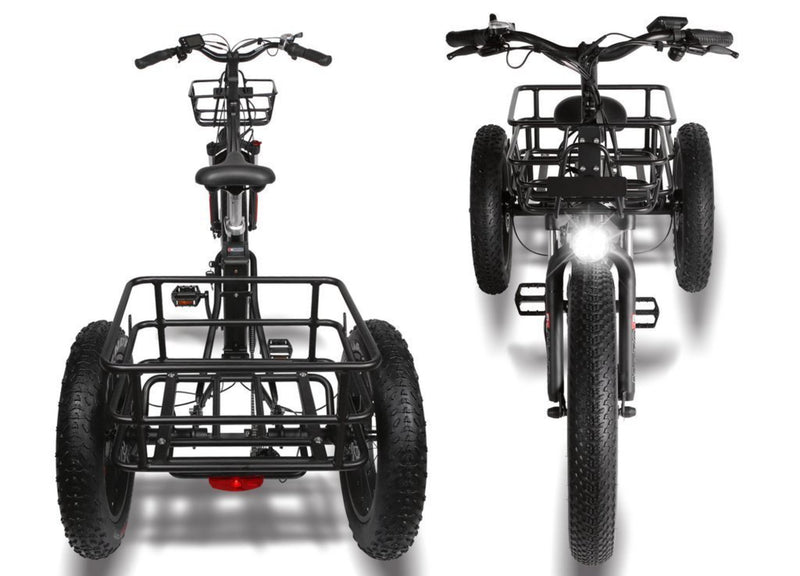 T4B 500W Carriage Trike 3 Wheel Fat Tire front and rear