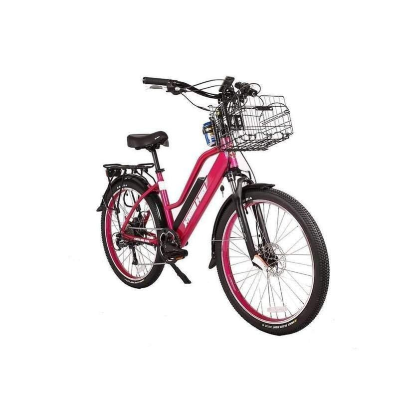 Electric Bike X-Treme Catalina Pink Left Front