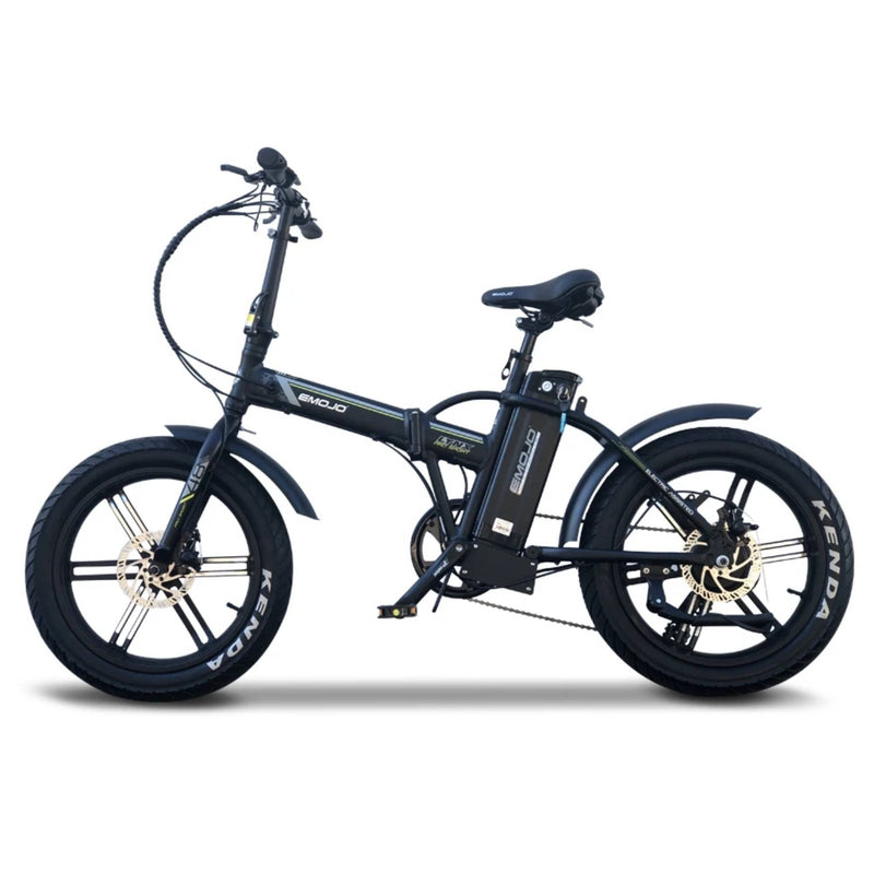 Electric Bike EMOJO 500W Lynx Pro Sport Fat Tire Folding Electric Bike Black Profile