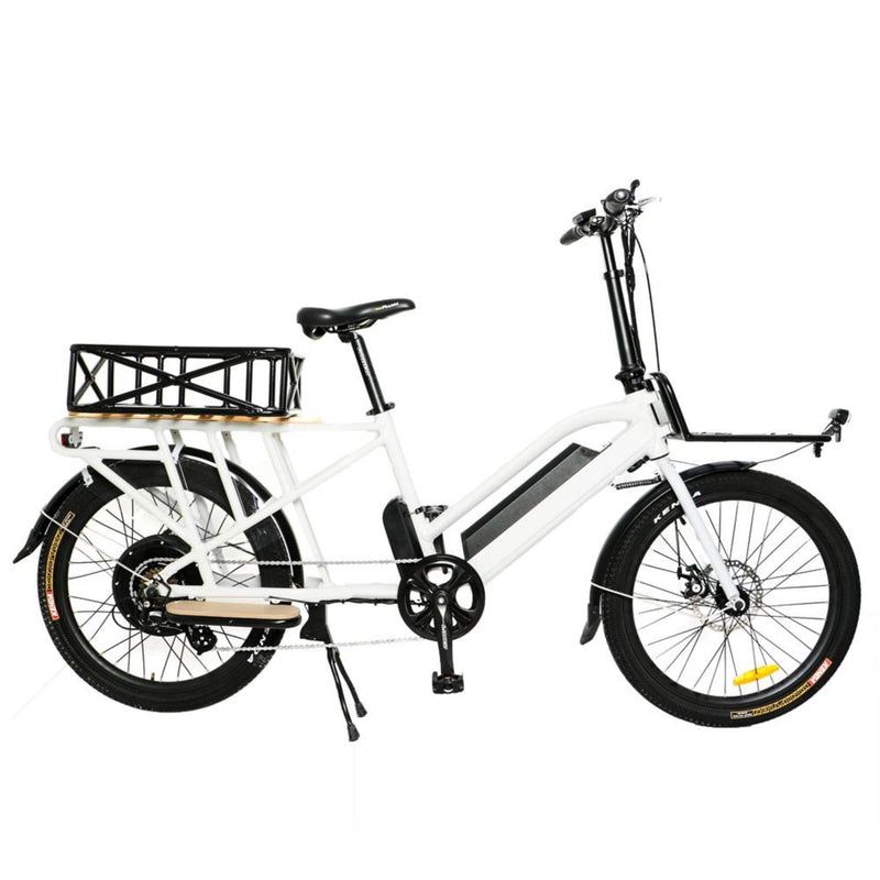 Electric Bike EUNORAU 24" 48V750W Mid Motor Electric Long Trail Cargo Bike Profile