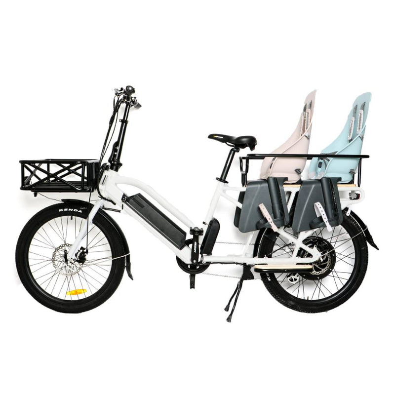 Electric Bike EUNORAU 24" 48V750W Mid Motor Electric Long Trail Cargo Bike Profile