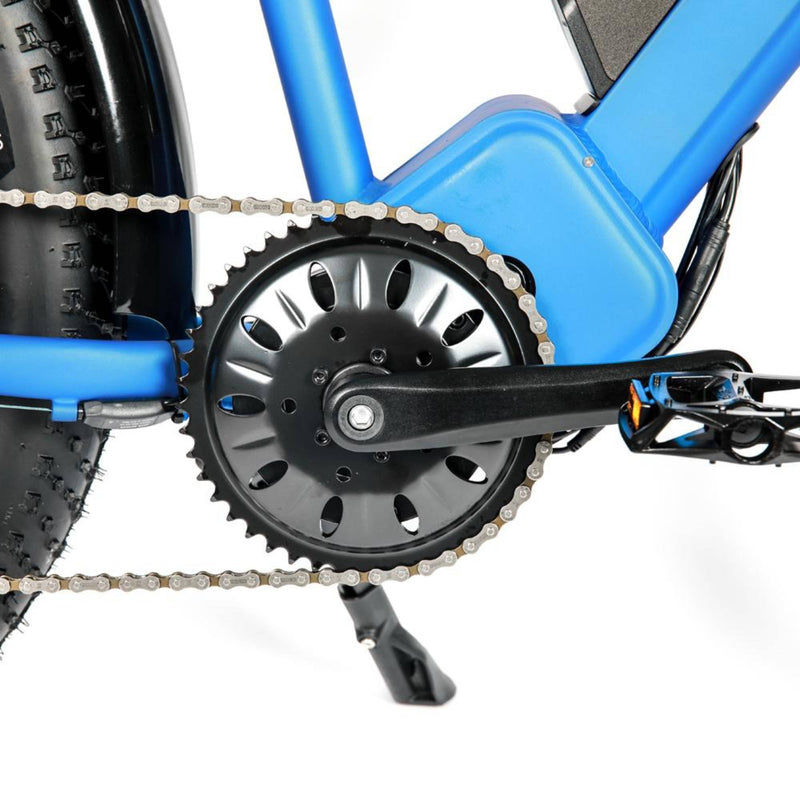 Electric Bike EUNORAU 48V1000W FAT HD All Terrain Fat Tire Mountain Bike Blue ChainSet