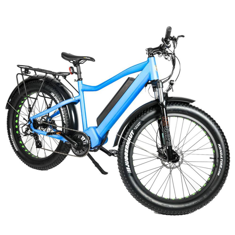 Electric Bike EUNORAU 48V1000W FAT HD All Terrain Fat Tire Mountain Bike Blue Close up