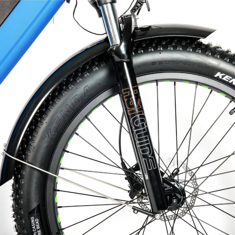Electric Bike EUNORAU 48V1000W FAT HD All Terrain Fat Tire Mountain Bike Blue Fat Tire