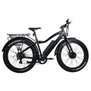 Eunorau 250W+350W Fat AWD Dual Motor Electric Fat tire Bike - black bicycle side