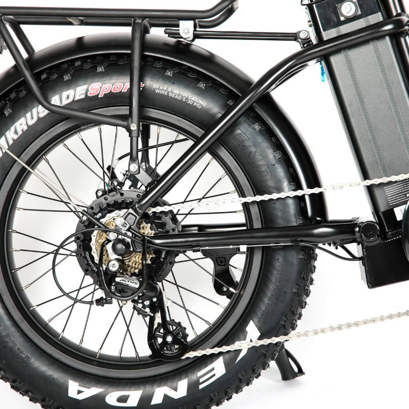Electric Bike EUNORAU 48V500W 12.5Ah 20" Foldable Fat Tire Step Over Electric Bike For Men Chain Sprocket
