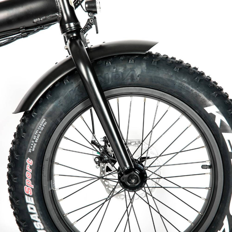 Electric Bike EUNORAU 48V500W 12.5Ah 20" Foldable Fat Tire Step Over Electric Bike For Men Fat Tire