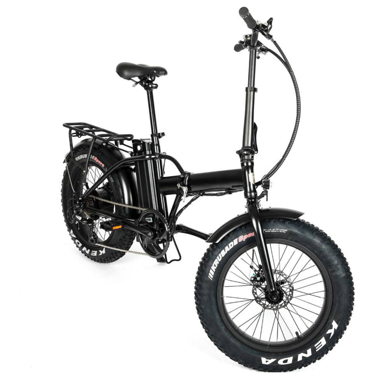Electric Bike EUNORAU 48V500W 12.5Ah 20" Foldable Fat Tire Step Over Electric Bike For Men Front