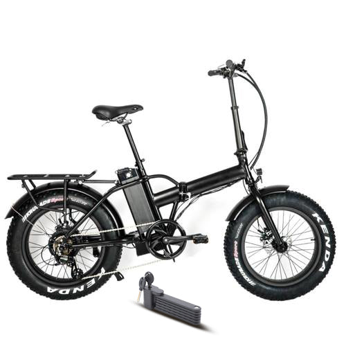 Electric Bike Eunorau Foldable Step-Over Black Main