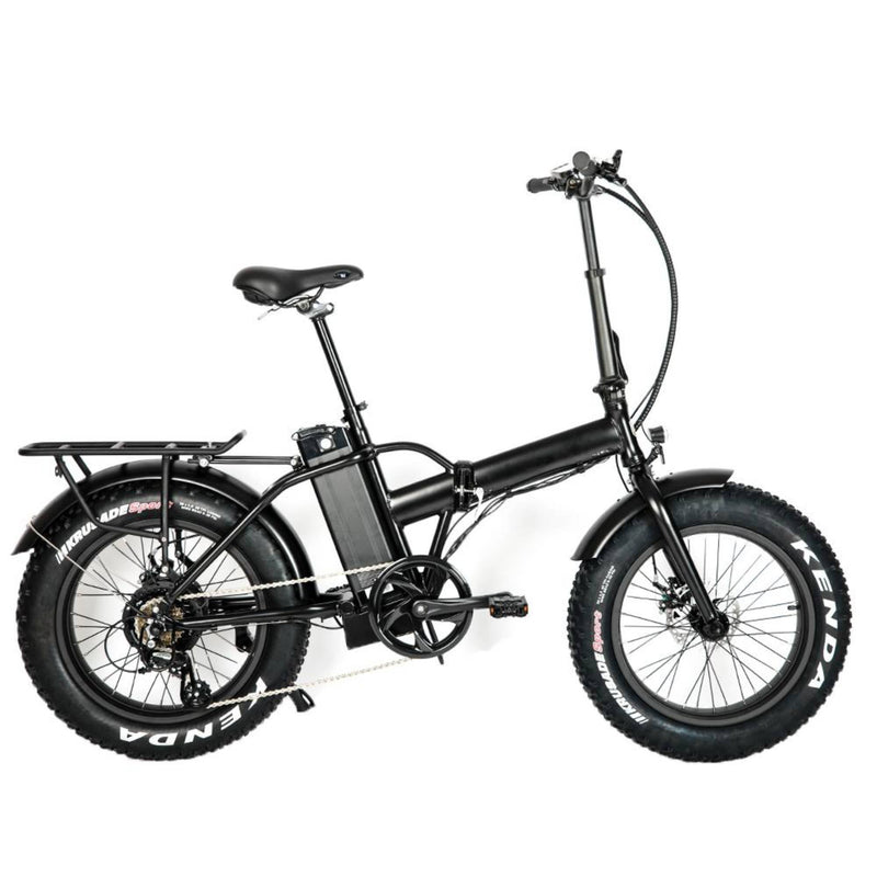 Electric Bike EUNORAU 48V500W 12.5Ah 20" Foldable Fat Tire Step Over Electric Bike For Men Profile