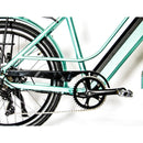 Electric Bike EUNORAU 36V350W E TORQUE Electric Step Thru Bike Green Pedal