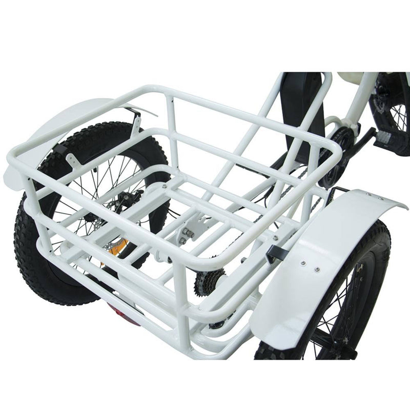 Eunorau 500W Trike 20'' Fat Tire Folding Electric Tricycle - rear basket