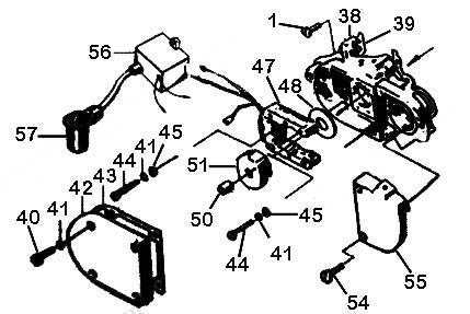 Chrome Magneto Case Cover - electrical diagram