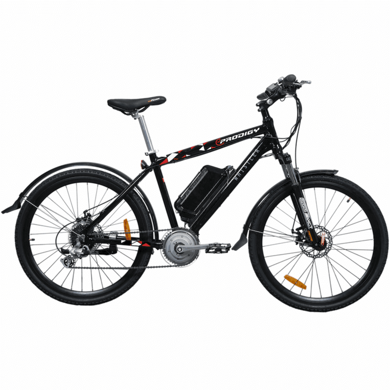 Eprodigy 750W Whistler Electric Commuter Bike - black bicycle side