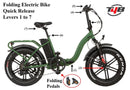 T4B 500W Fat Black 2-Way Fat Tire Folding specifications