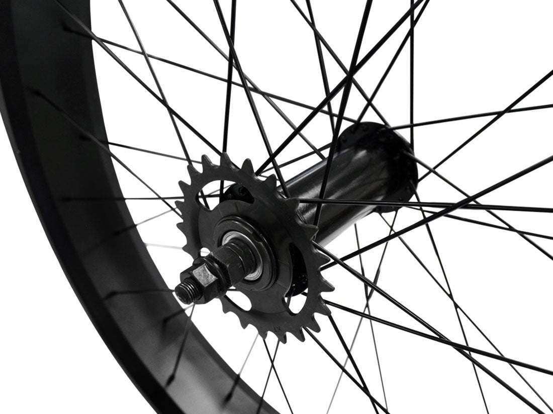 Beach Cruiser Tires And Rims 26” Fat Tire Coaster Brake Wheel Set (Black)