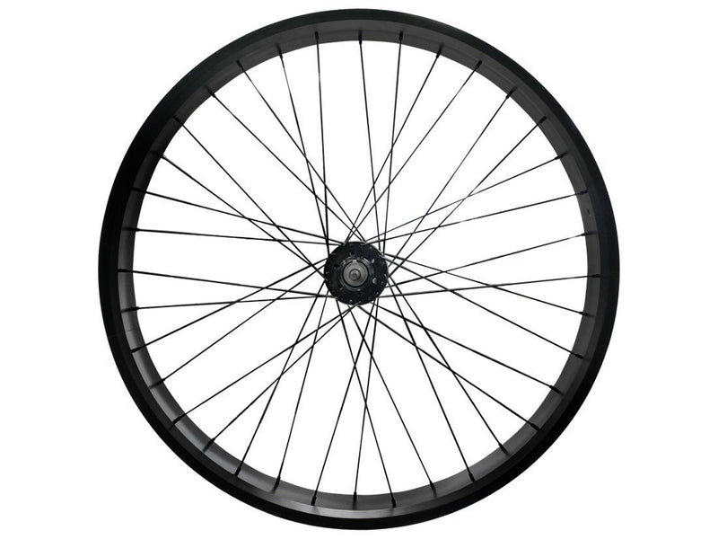 Black wide rims - front wheel