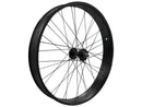 Black wide rims - front wheel side