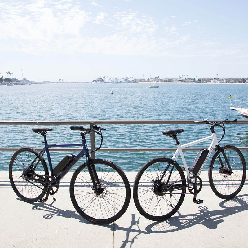 Electric Bike GigaByke Swift Midnight Blue Above Outside