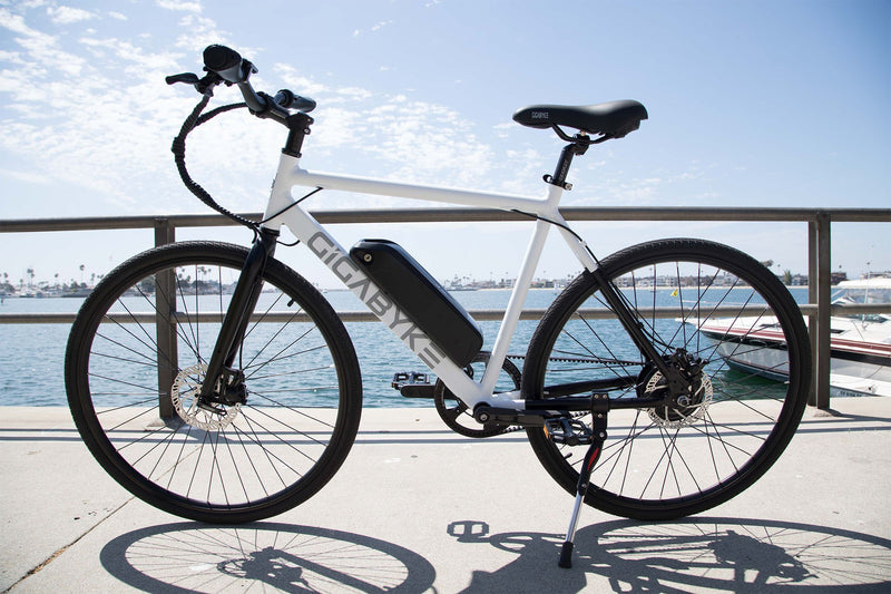 Electric Bike GigaByke Swift White On Pier