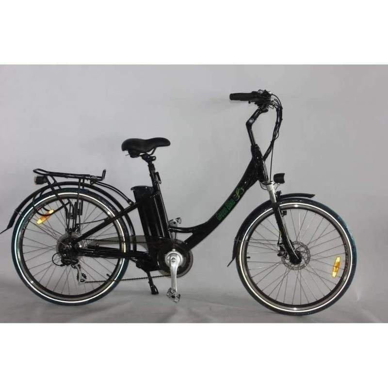 Green Bike 500W USA GB2 Electric Cruiser - black bicycle side