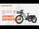 How to assemble the handlebar/wheels of Addmotor M350 electric trike